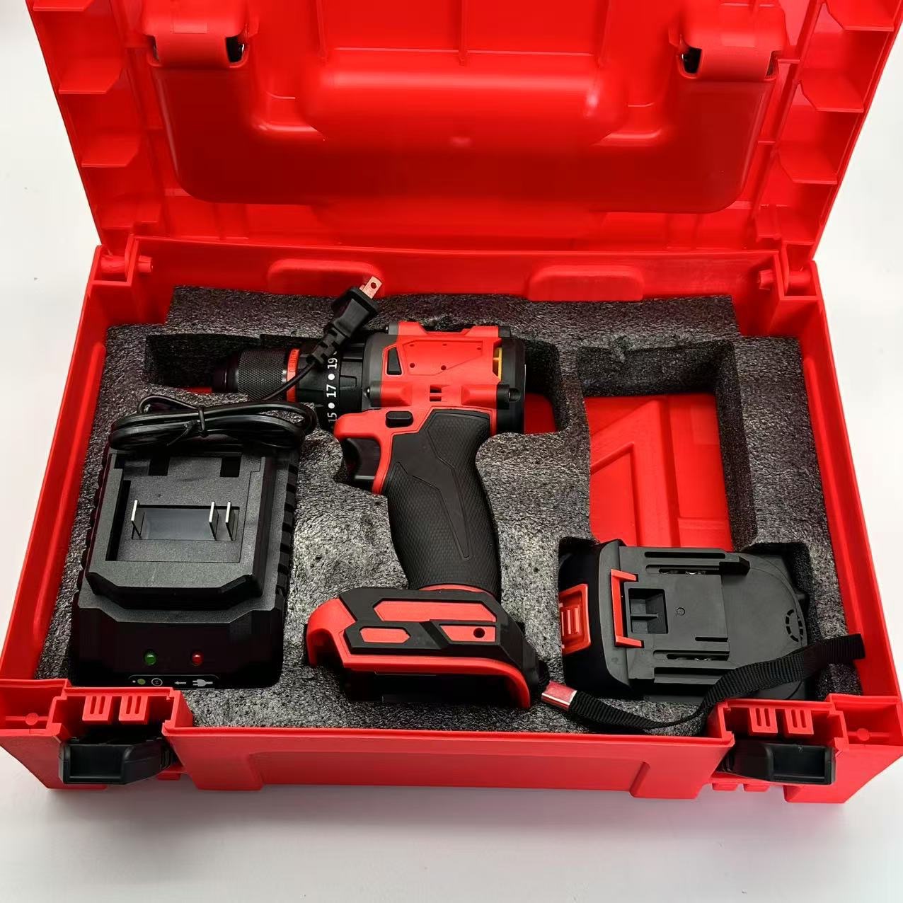 Taladro eléctrico sin escobillas Meiwoqi destornillador eléctrico recargable para el hogar con fábrica de taladro manual de impacto al por mayor transfronterizo