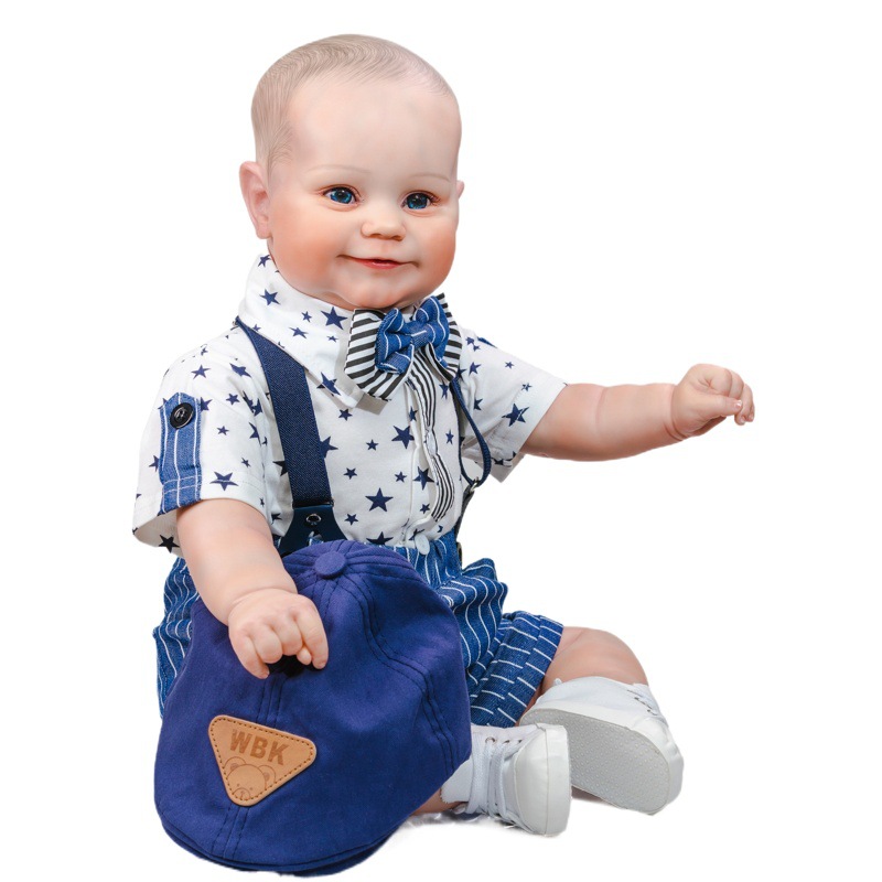 60cm simulación bebé niño muñeca niño Maddie niño Comercio exterior e-commerce suministro mar azul