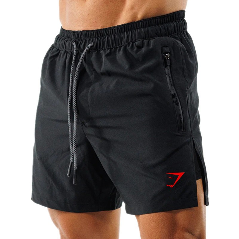 Pantalones cortos de hombre 2 - en - 1 pantalones cortos de doble capa entrenamiento muscular fitness casual pantalones cortos de impresión sueltos