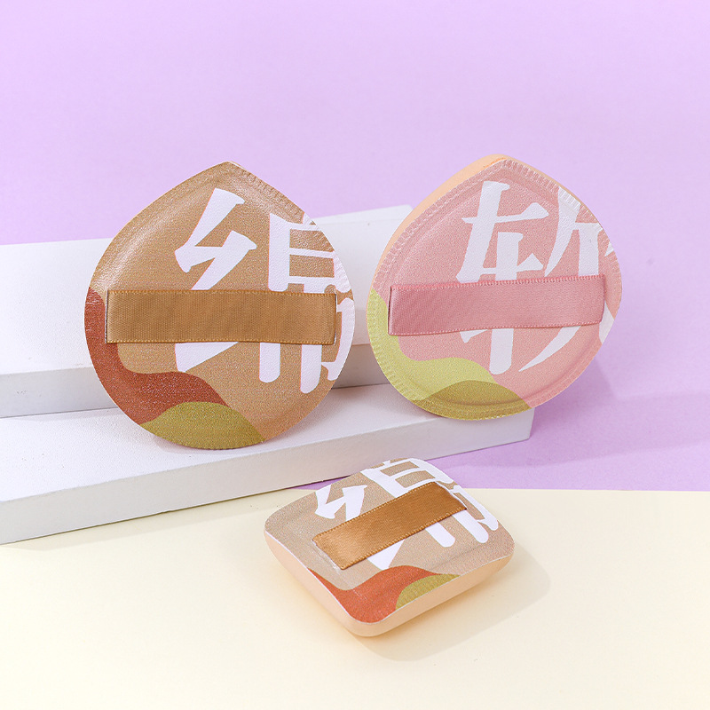 Puff de algodón de azúcar de algodón suave personalizado de fábrica, gran esponja de maquillaje de poliuretano súper suave y grueso, cojín de aire, herramientas de belleza