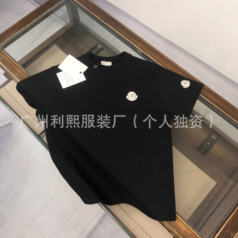 New Summer Original Label Mengkoumiao Short-Sleeved T-Shirt Men's Pure Cotton Casual Embroidered Round Neck Trendy Brand Men's T-Shirt Couple Style