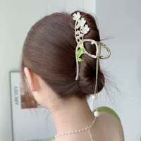 Long high-end hair accessory with tassels, fashionable cute universal hairgrip, western style, 2023 collection