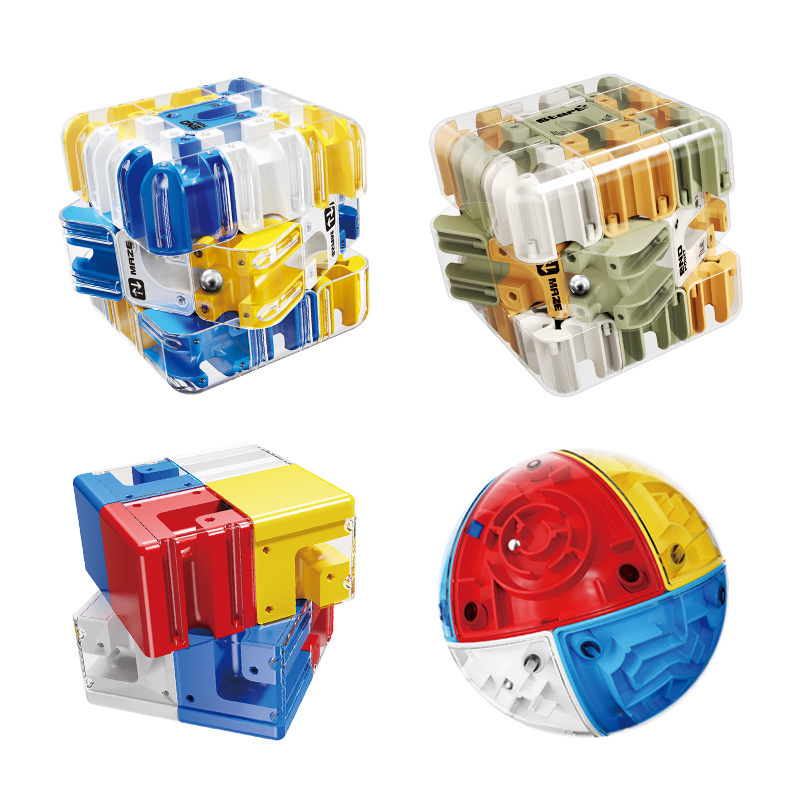 Cross-Border 3D Ball Maze Puzzle Cube Parent-Child Battle Children's Logical Thinking Training Stress-Relief Toy Cross-Border 3D Ball Maze Puzzle Cube Parent-Child Battle Children's Logical Thinking Training Stress-Relief Toy