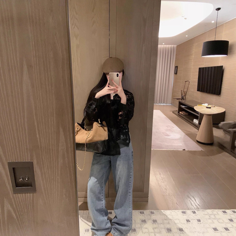2025年新款秋季小韩版甜美卡通印花简约韩版女潮上衣女蕾丝衬衫女|undefined