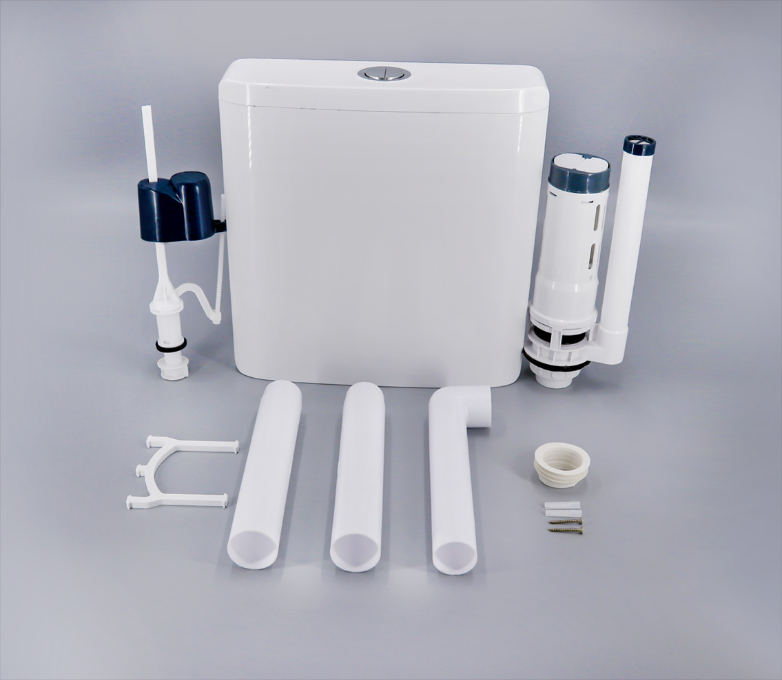One-click bouncing water tank, bathroom squat toilet energy-saving flushing tank, thickened water tank, toilet squat toilet wall-mounted flushing tank undefined