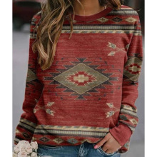 303783外贸跨境女装亚马逊现货欧美大码针织衫秋提花冬季毛衣女