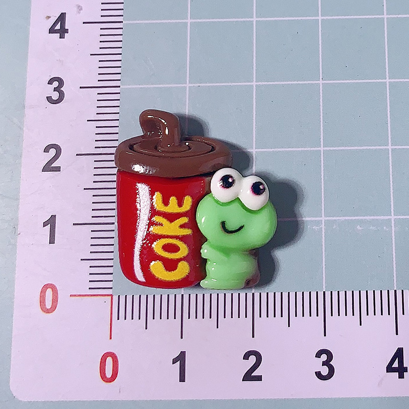 Nuevo oso de dibujos animados hamburguesas de alimentos para animales juegan accesorios de resina diy clip para el cabello de teléfono celular agujero de botón accesorios hechos a mano