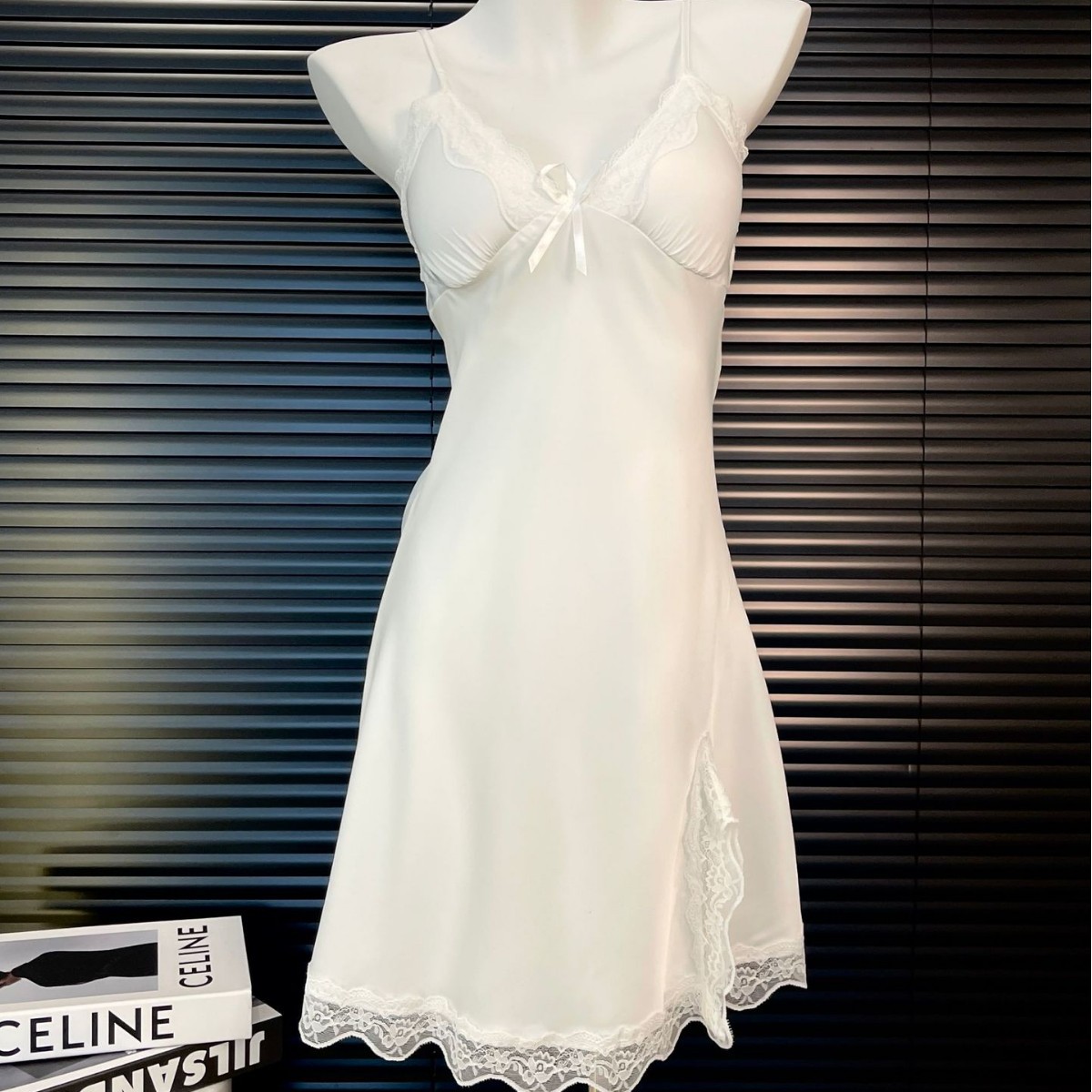 클래식 솔리드 컬러 여성 서스펜더 잠옷, 투피스 세트, 봄 여름 레이스 여름 가슴 패드, 달콤한 얼음 실크 홈웨어