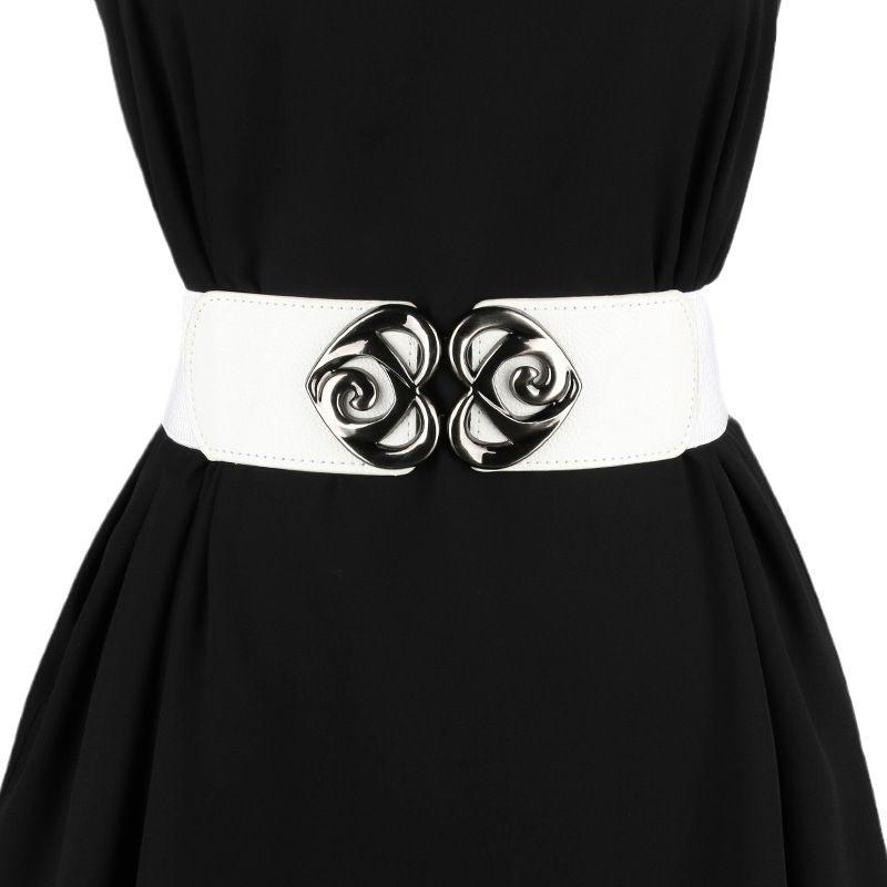 Elastischer Breiter Taillengürtel Modisches Accessoire Für Damen_voghion.com