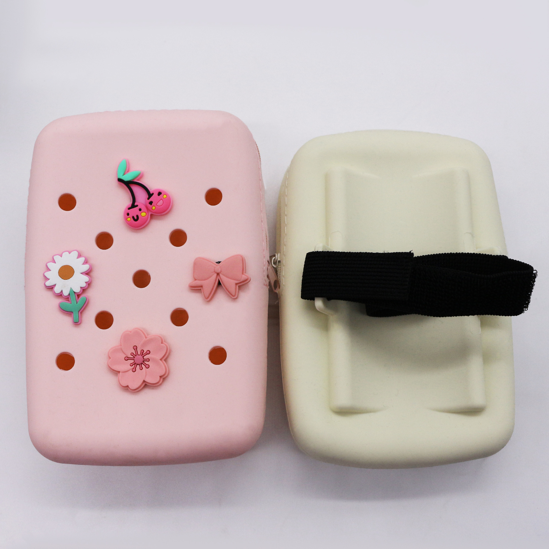 Bolso de agujero de silicona con taza de agua stanley explosiva transfronteriza 40oz Ice Ba Cup Monedero Bolso de brazo deportivo al aire libre