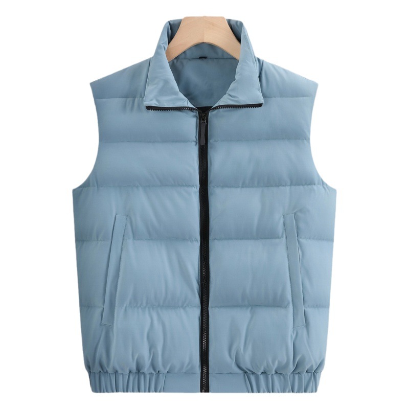 Chaleco de marca de moda ropa exterior equipo de trabajo ropa casual cálido forro polar grueso abajo Chaleco de algodón impresión personalizada