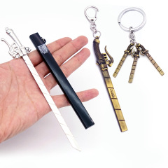 Attack on Titan Survey Corps 3D Maneuver Gear, Utility Knife, Weapon, Knife Keychain