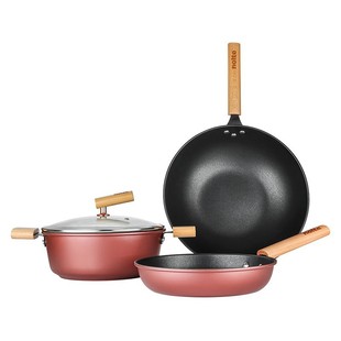 Hermande (Nolte) Berni Non-Stick Two-Piece Set Hmd-9724 Non-Stick Three-Piece Set