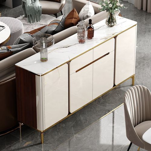 w!Light luxury sideboard home kitchen cabinet cupboard storage sideboard living room wine cabinet tea cabinet wall storage