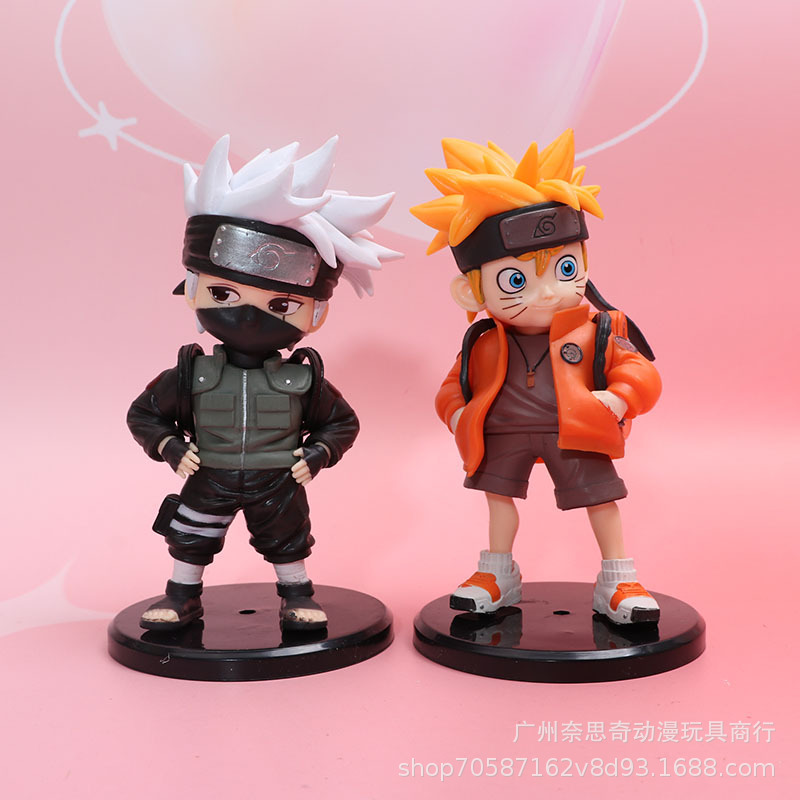 2 Q version Huo Ying hand backpack sportswear Naruto Kakashi creative toy doll machine doll model ornaments