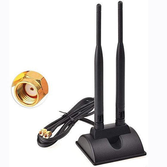 2.4/5GHz双频外置天线  无线WIFI路由器带吸盘全向高增益延长天线