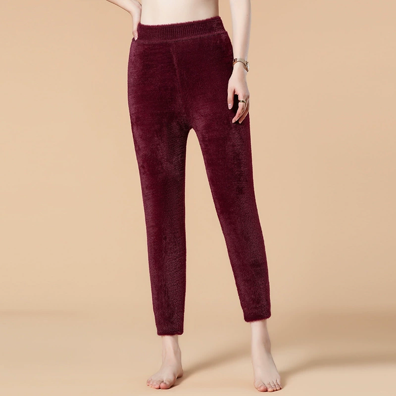 Quality fashionable demi-season keep warm colored trousers for men and women