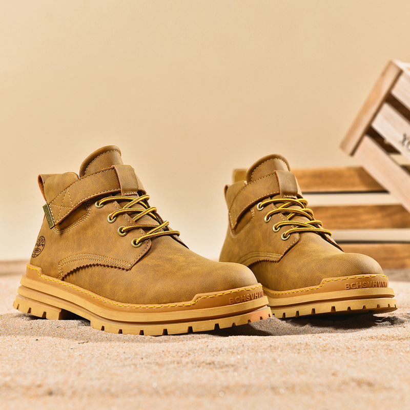 Die neuen Freizeit-Arbeitsschuhe von Zhongbang können nicht in faule große gelbe Stiefel getreten werden_voghion.com