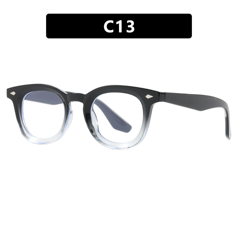 Redondo clavos de arroz pequeño marco de moda europea y americana callejera gafas de sol retrógrado personalidad gafas de sol cóncavas