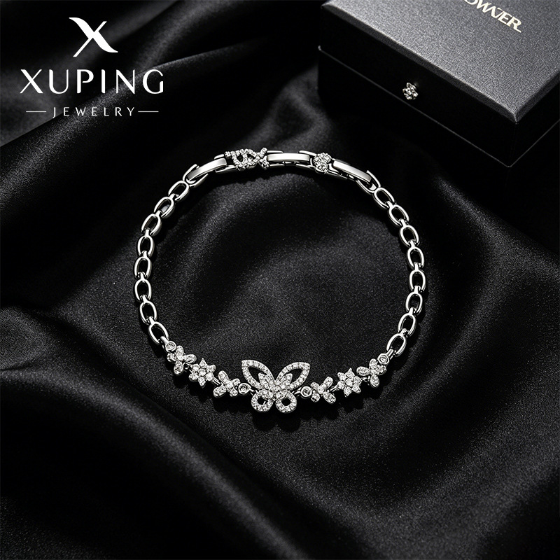 Xuping gemas artificiales ligeras lujosas pulseras mariposa simple inswind de alta sensación joyas transfronterizas