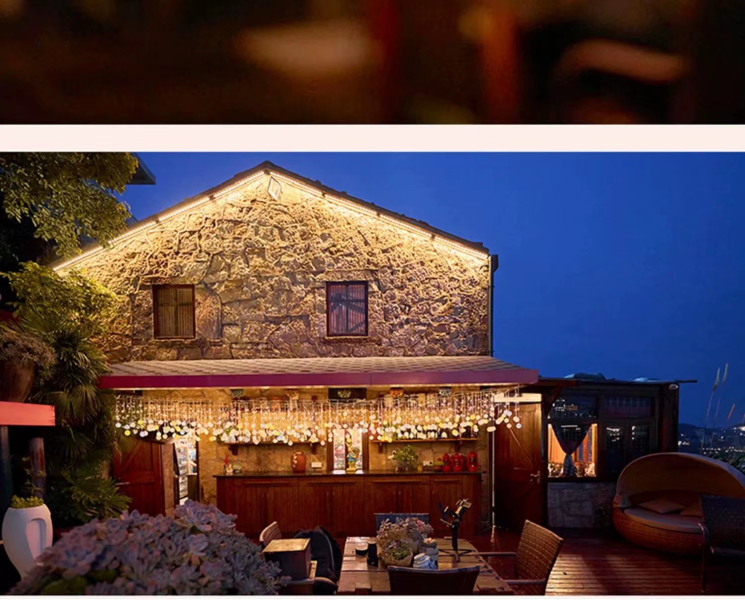 Lichterkette mit 120 LEDs in Baumwollkugelform – 4 m lange, wasserdichte Lichterkette (IP54) für Feste, Hochzeiten und Heimdekoration_voghion.com