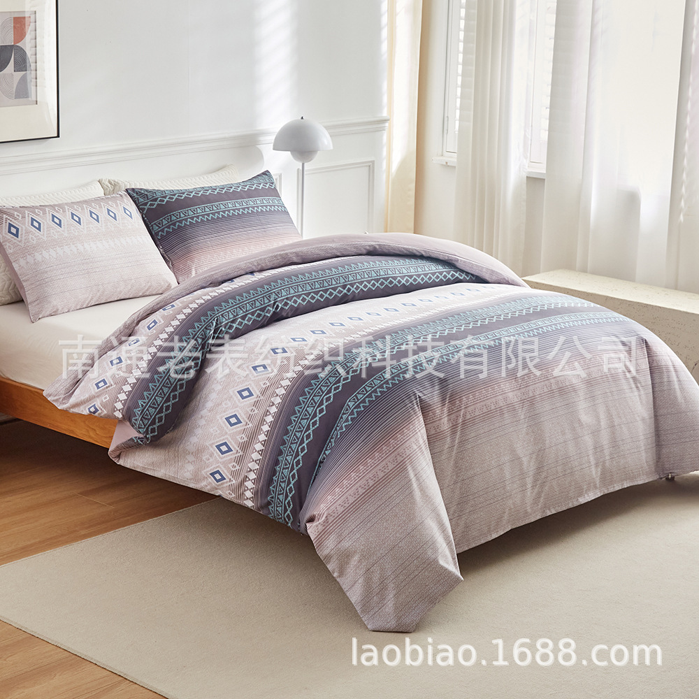 Viejos relojes proveedores transfronterizos de ropa de cama graffiti plantas hojas flores geometría cuadrilátero rayas triángulo kit