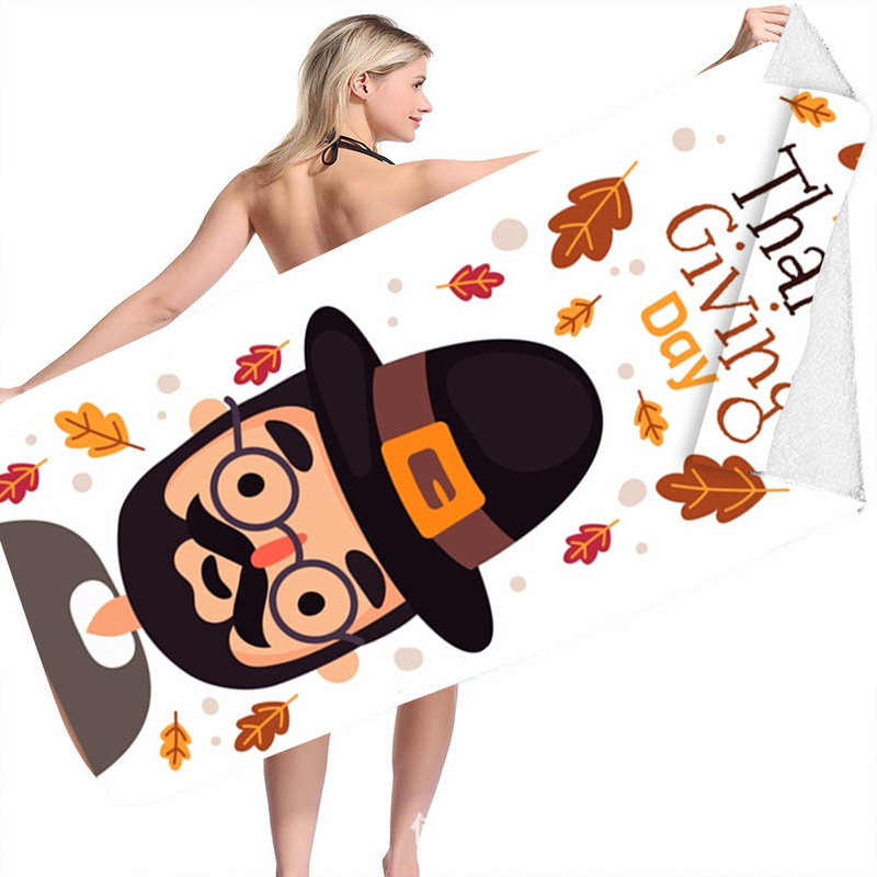 New era trendy men and women Festival essential design avant-garde novel Thanksgiving eye-catching active printing beach wrap towel New era trendy men and women Festival essential design avant-garde novel Thanksgiving eye-catching active printing beach wrap towel