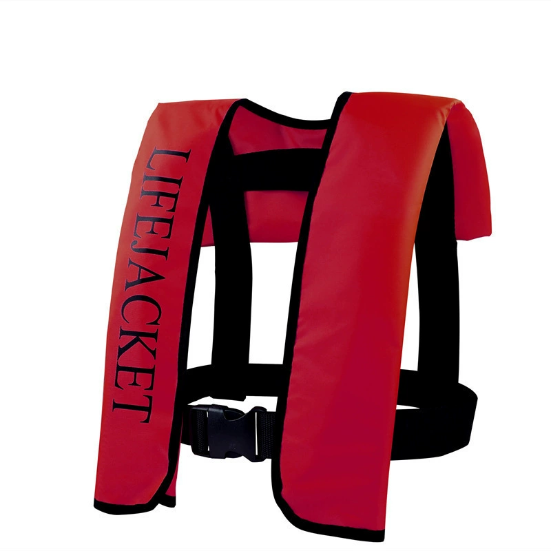 Портативный автоматический надувной спасательный жилет для взрослых, профессиональный морской жилет для рыбалки, выживания, летний тонкий, с креплением для автомобиля
