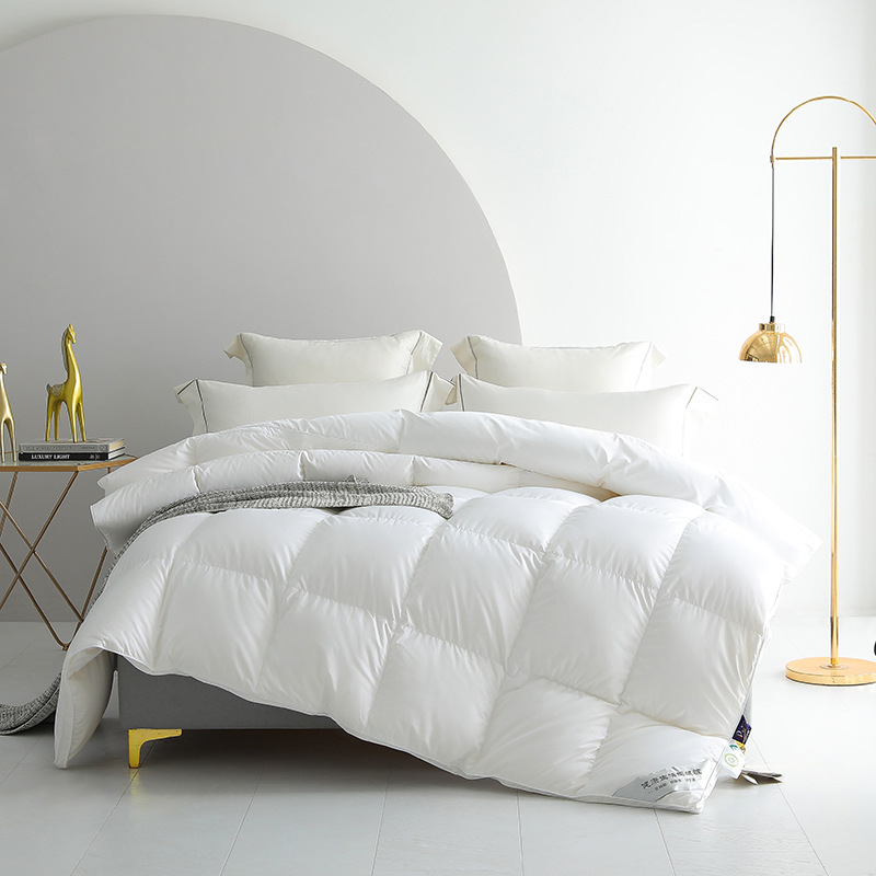 大朵白鹅绒冬被被壳单双人春秋子母被抗菌羽绒被95绒防螨被芯