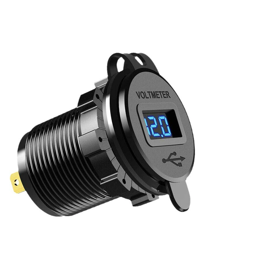 Новый автомобиль мотоцикл модификация USB-зарядное устройство для мобильного телефона планшета QC3.0 металленый быстрая зарядка автомобильное зарядное кросс-бордер теплообеспечение