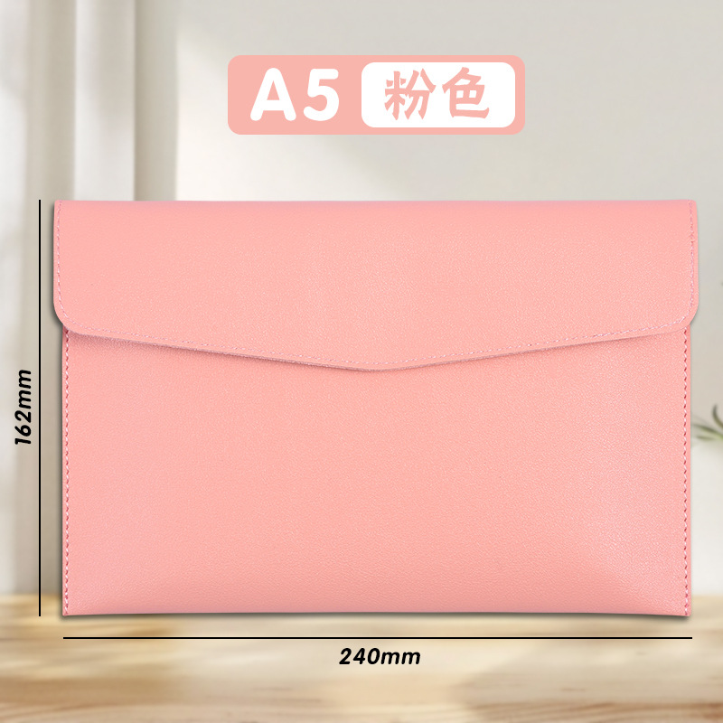 A5-핑크 나파 패턴-파일백