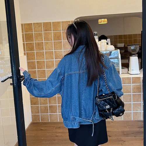 Korean style small fragrant style rhombus chain backpack for women  new style shoulder bag casual versatile multi-pocket backpack