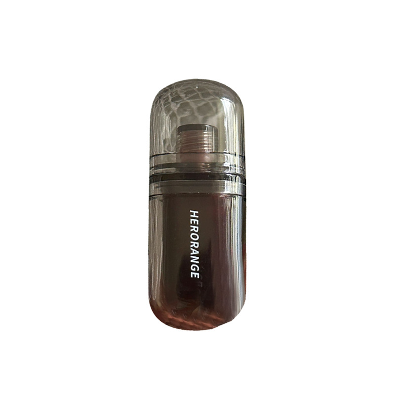 HERORANGE Noche Oscura espejo labio esmalte falso llano cara blanco hidratante fácil de color maquillaje lápiz labial