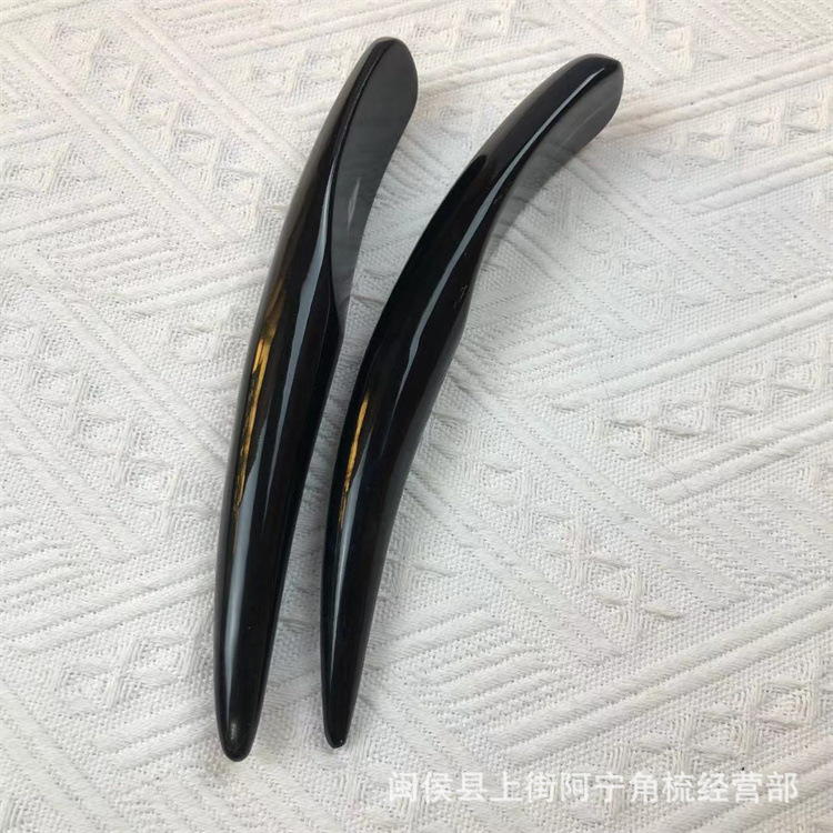 Natural Buffalo Horn Gua Sha Massage Stick 19-20cm Acupoint Pen for Facial Body and Foot Massage key features