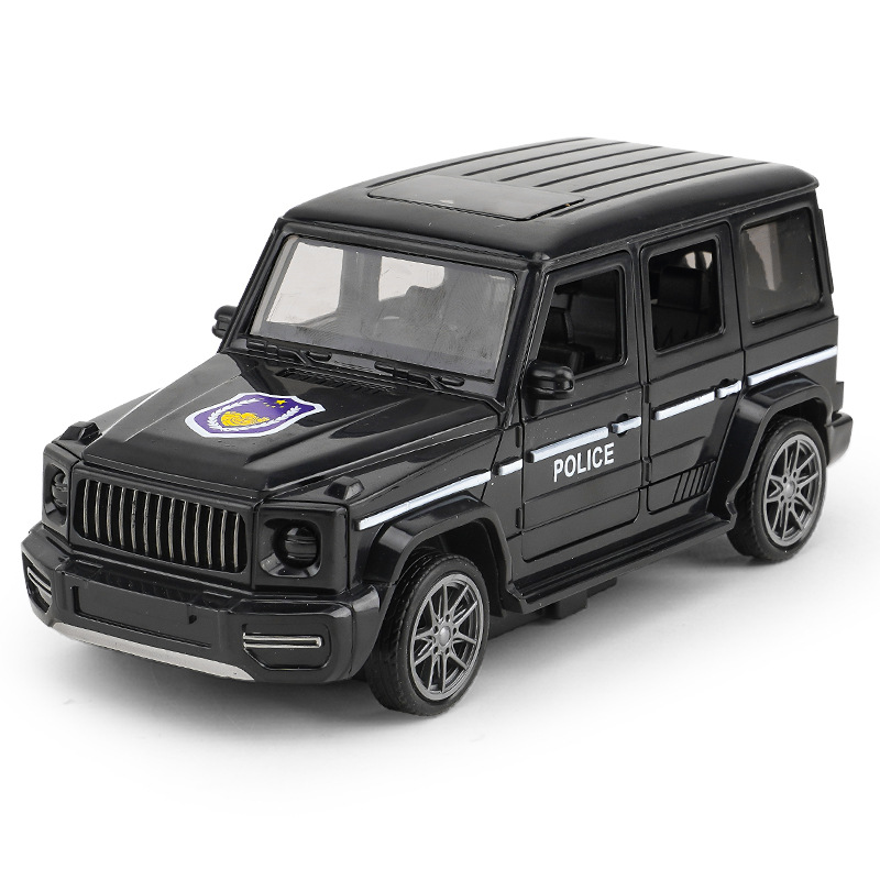Juguete de doble puerta de simulación para niños modelo de coche inercial coche de luz y sonido coche de policía de bomberos juguetes para niños