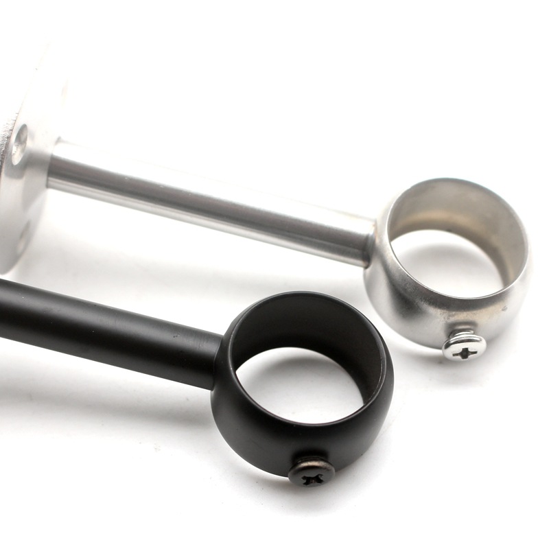 Tubo de toalla de acero inoxidable ropa de asiento secado de varilla colgante brida ropa de asiento varilla colgante asiento de toalla medio colgando asiento barra de cortina tapón