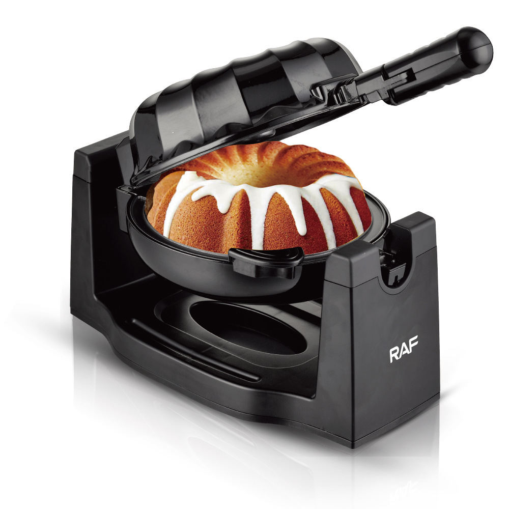 RAF Euro Standard Británico Australia Flip Pan Maker Donut Multifuncional Doméstico Cake Maker Desayuno Toaster