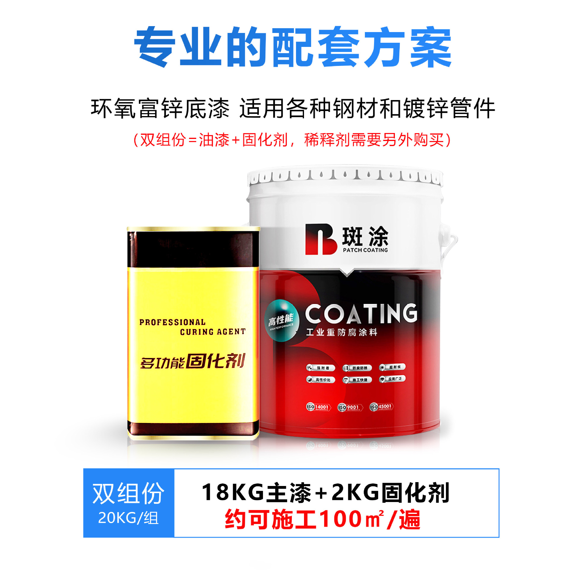 Грунт эпоксидный Patch Coating серый