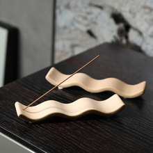 欧式线香波浪陶瓷香插底座香座家用摆件家用创意线香香插香托装饰