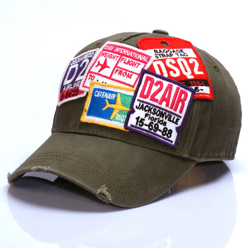 Europa y Estados Unidos bordados gorras de béisbol para hombres y mujeres sombreros de sol nuevos sombreros de alta gama sombreros de marea