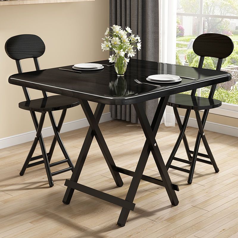折叠桌家用吃饭桌子折叠简易小户型餐桌椅组合手提式小桌子宿舍
