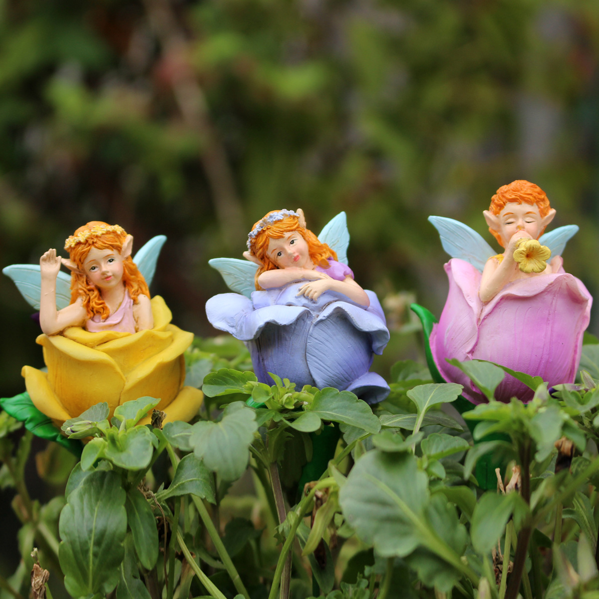 Outdoor garden color flower bud flower fairy plug-in outdoor yard villa homestay courtyard balcony layout net red building