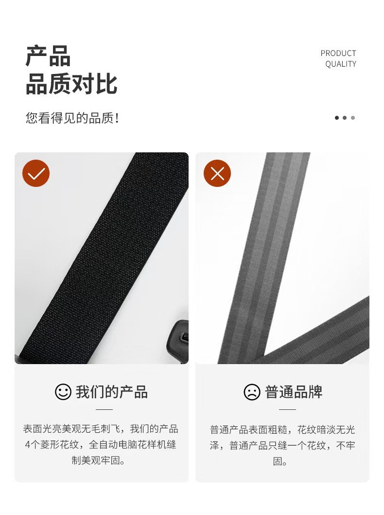 Three-point automatic retractable seatbelt for cars, locking seatbelt for trucks, sedans, private cars, and passenger vehicles