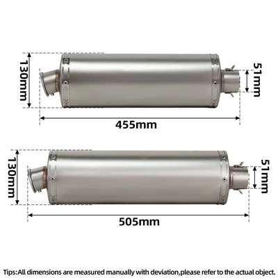 diameter is suitable for motorcycle – Exhaust pipe