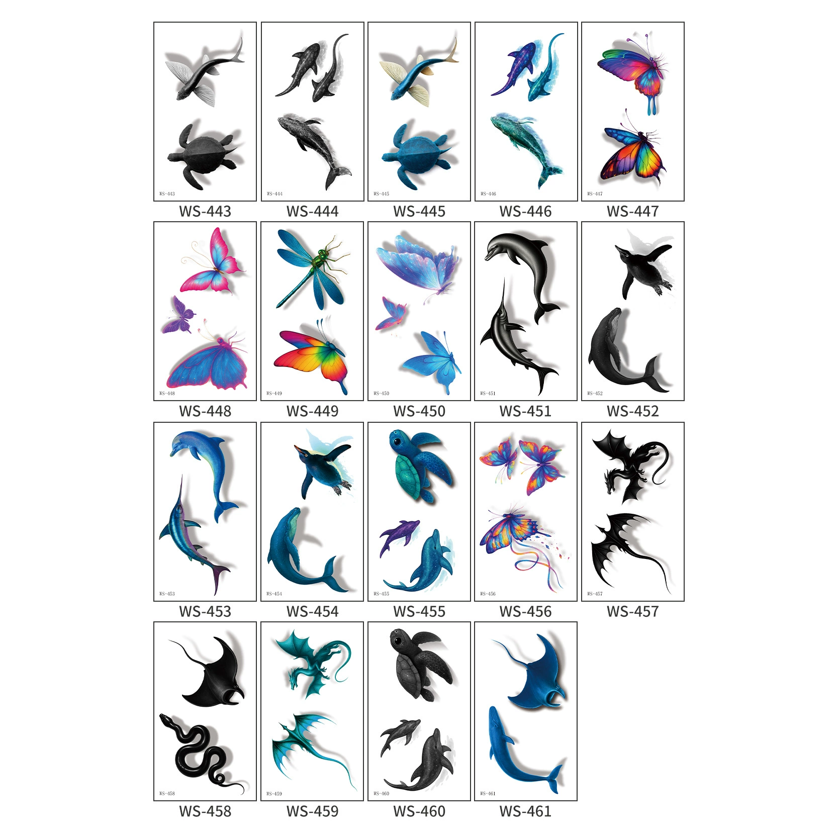 Three dimensional waterproof tattoo stickers, children's sticker, new collection, 3D