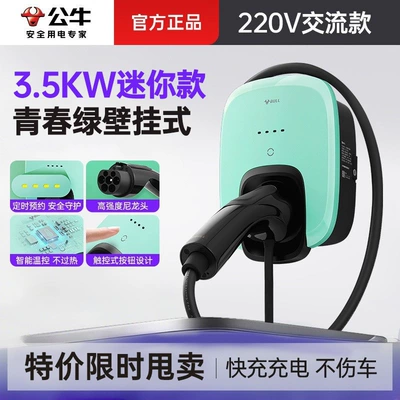 station for new energy — Elektrikli avtomobil şarj stansiyaları - 35kw-ac-charging-stationmini-connection-model-avocado-green-220v-single-phase-meter-32a-6minstallation-not-included