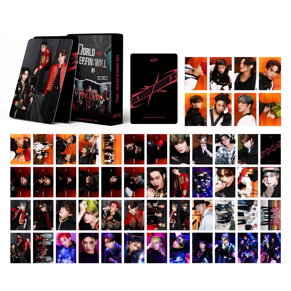 ATeez Интегрированная карта 55 карт Jin Hongzhong Jongho Park Xinghua Yunho Cui Зонт MINGI
