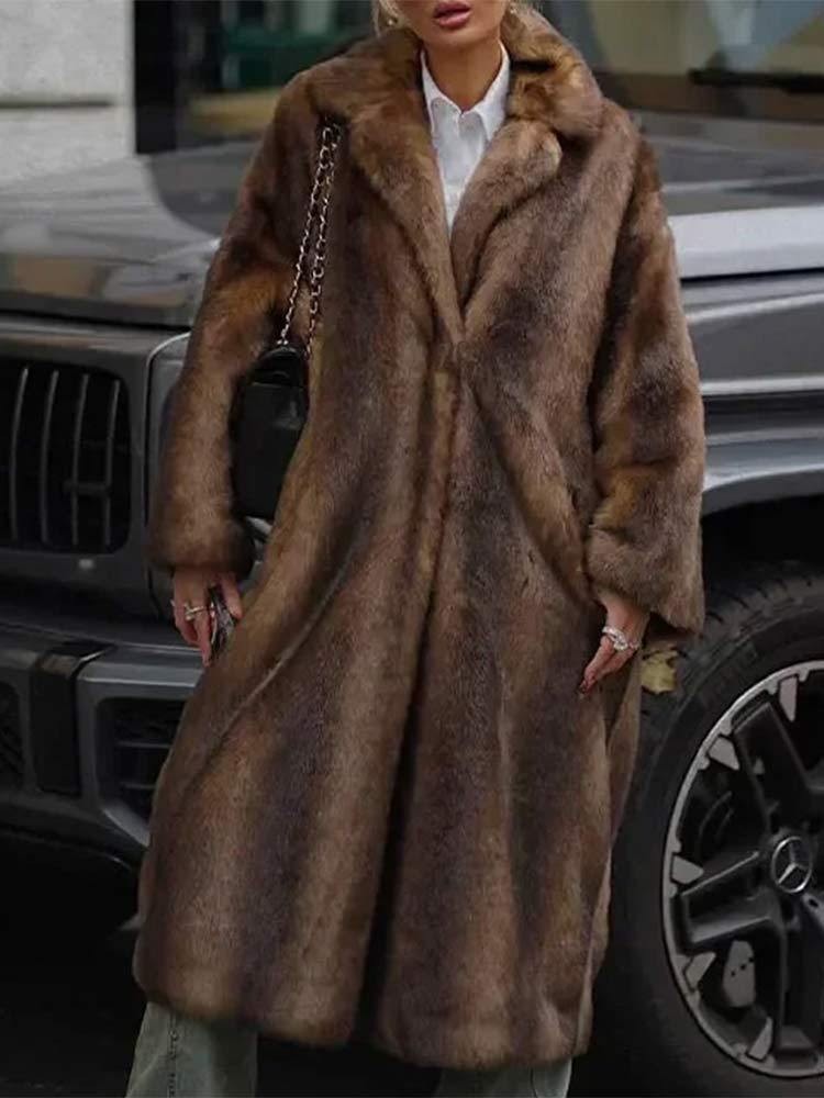 2024 women's winter warm long mink fur thick plush coat, fashionable street style_voghion.com