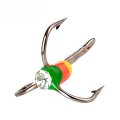 FISHKING Ice Fishing Lure 5-Pack with Pointed Drills, Realistic Fake Baits, Blood Slots, Three-Anchor Hooks, Colorful Fishing Hooks