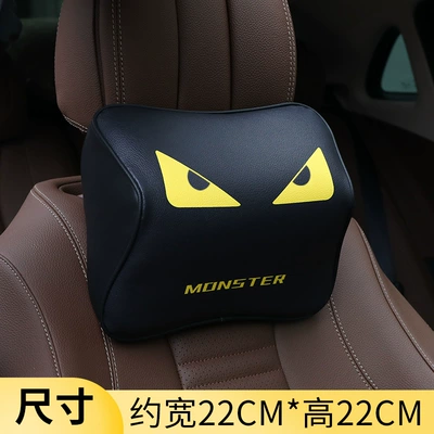 Wholesale Cartoon Memory Foam Headrest - leather-monster-triangle-pillow-1